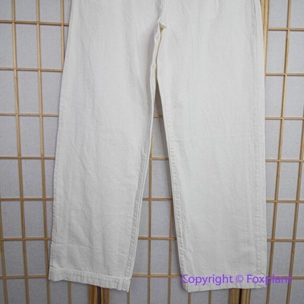 NEW Madewell The Harlow Wide-Leg Jean in Tile White, 23 - Picture 4 of 15